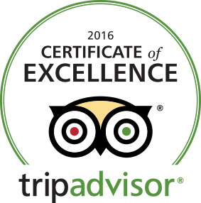 Excellent Certificate by Tripadvisor